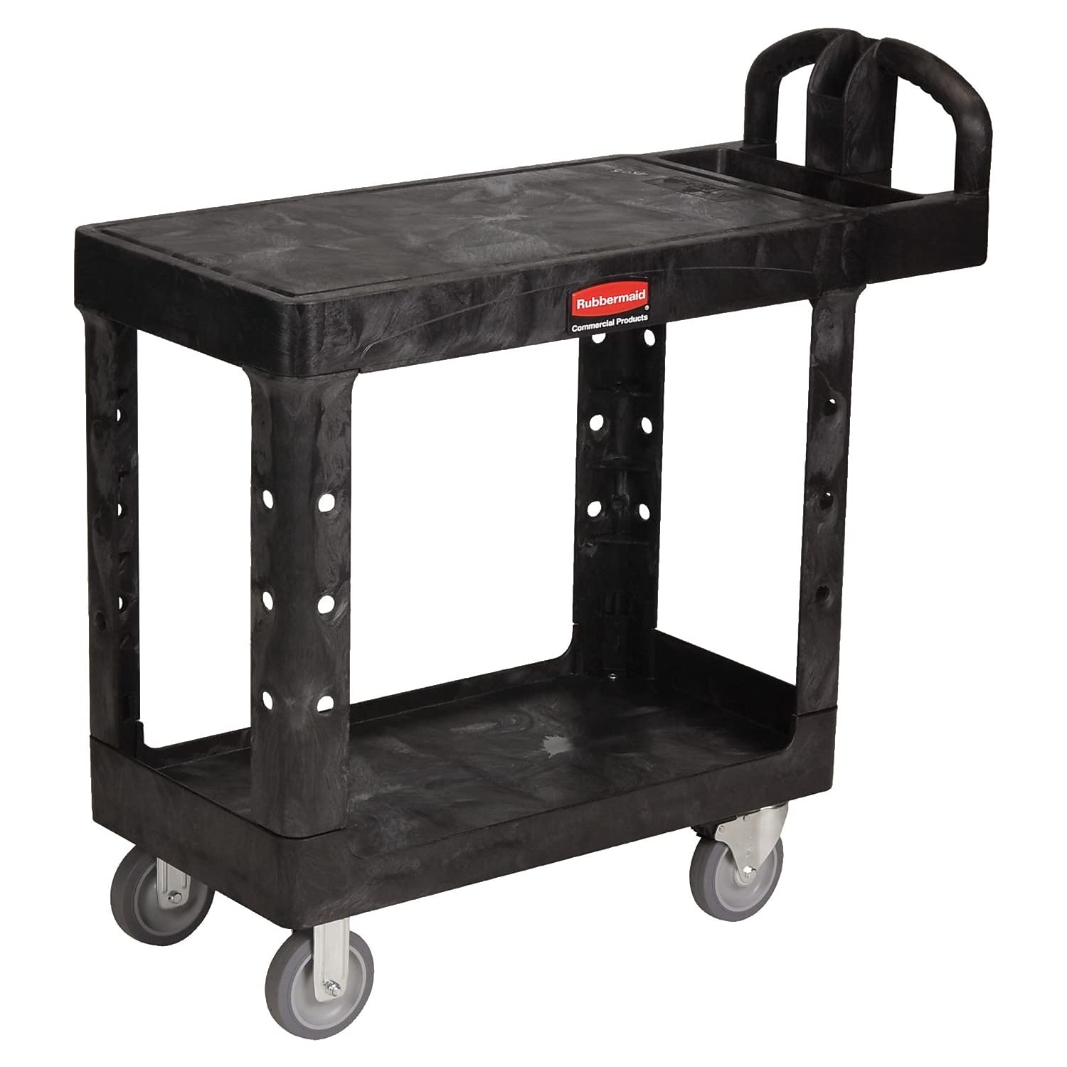 Rubbermaid RCP450500BK - Commercial HD Flat Shelf Utility Cart