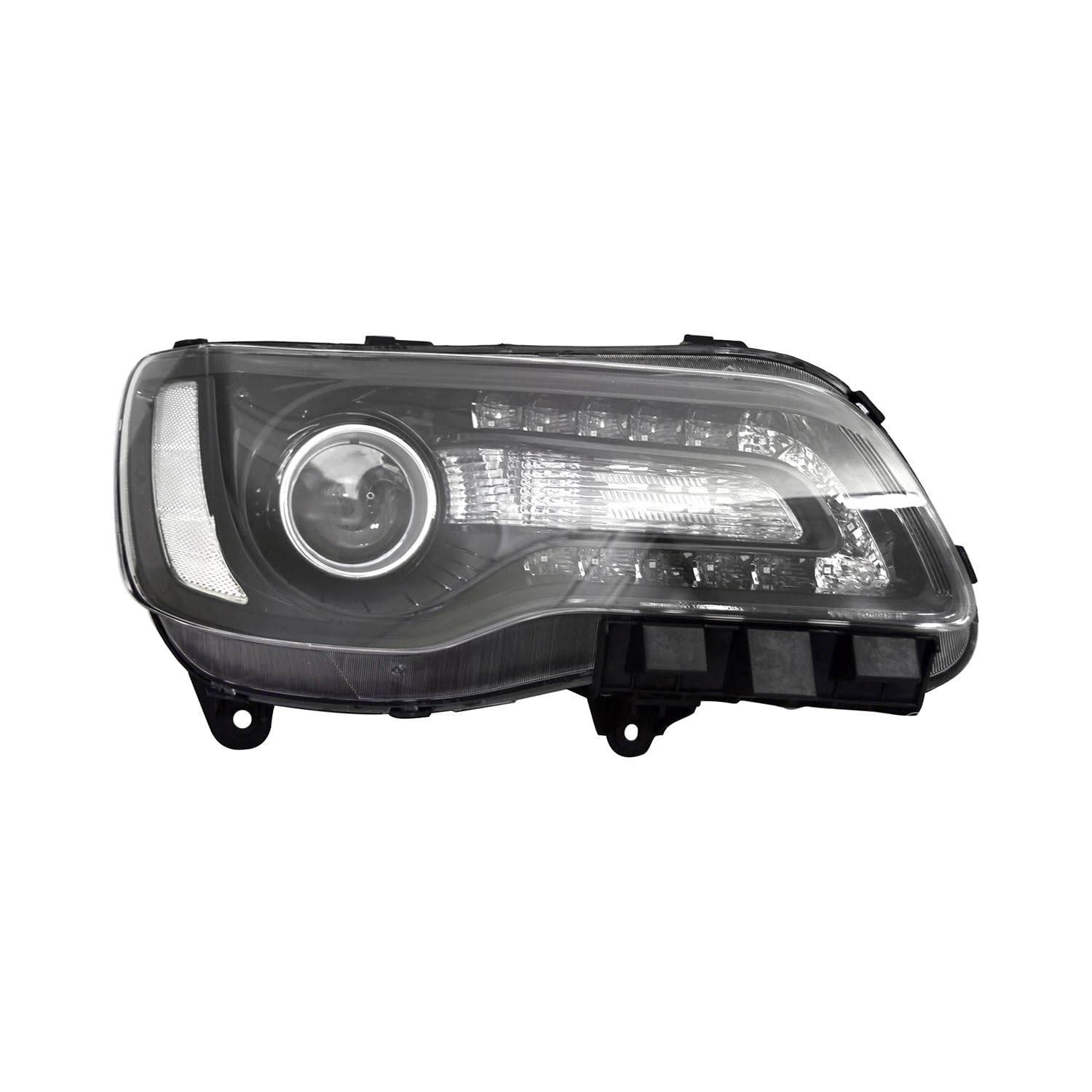 18-23 TYC Americas CR 3.0.0 HALGN w/LED DRL BLK H.L RH