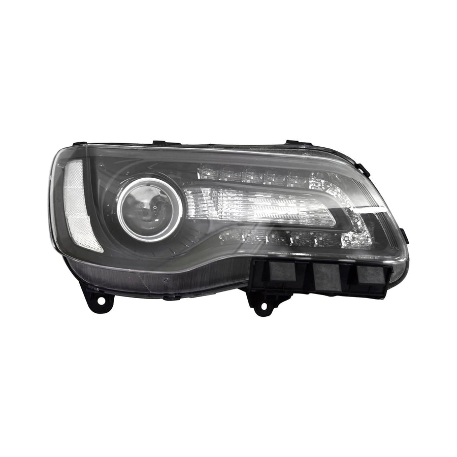 18-23 TYC Americas CR 3.0.0 HALGN w/LED DRL BLK H.L RH