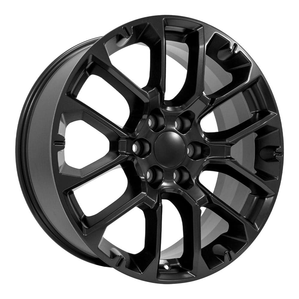 22 Inch OE Wheels CV67 Rim Fits Suburban 1500 High Country Style 6x139.7 22x9 Satin Black - Hollander 14079 (1)