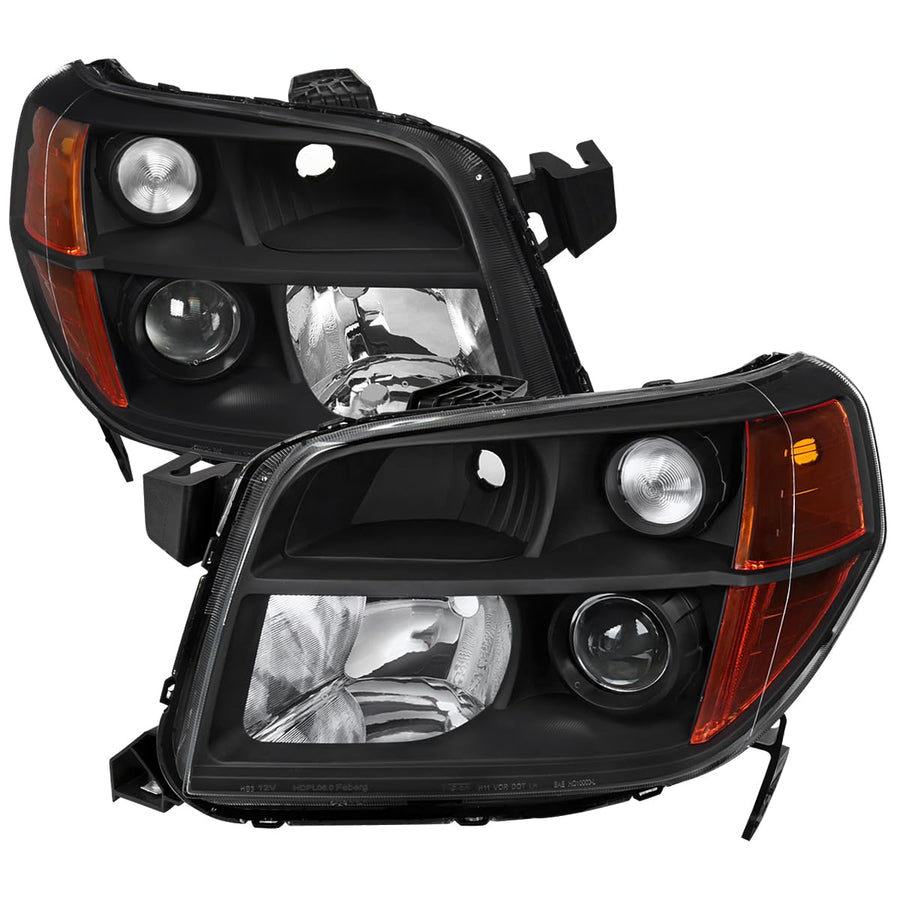 Black Projector Headlights SPEC-D TUNING Compatible with 2006-2008 Honda Pilot, Left + Right Pair Headlamps Assembly