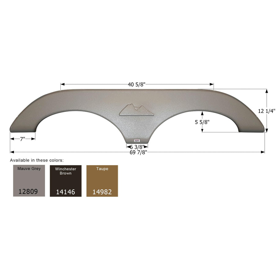 Fender Skirt ICON 14982, Tandem, Keystone, FS2809, Taupe