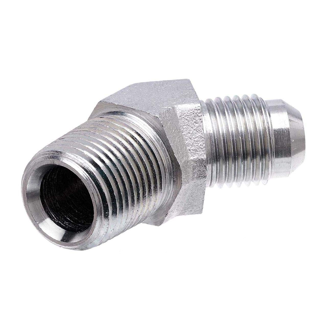 Gates Male Jic 37 Flare to Male Pipe Nptf 45 (SAE to SAE) G60497-0608