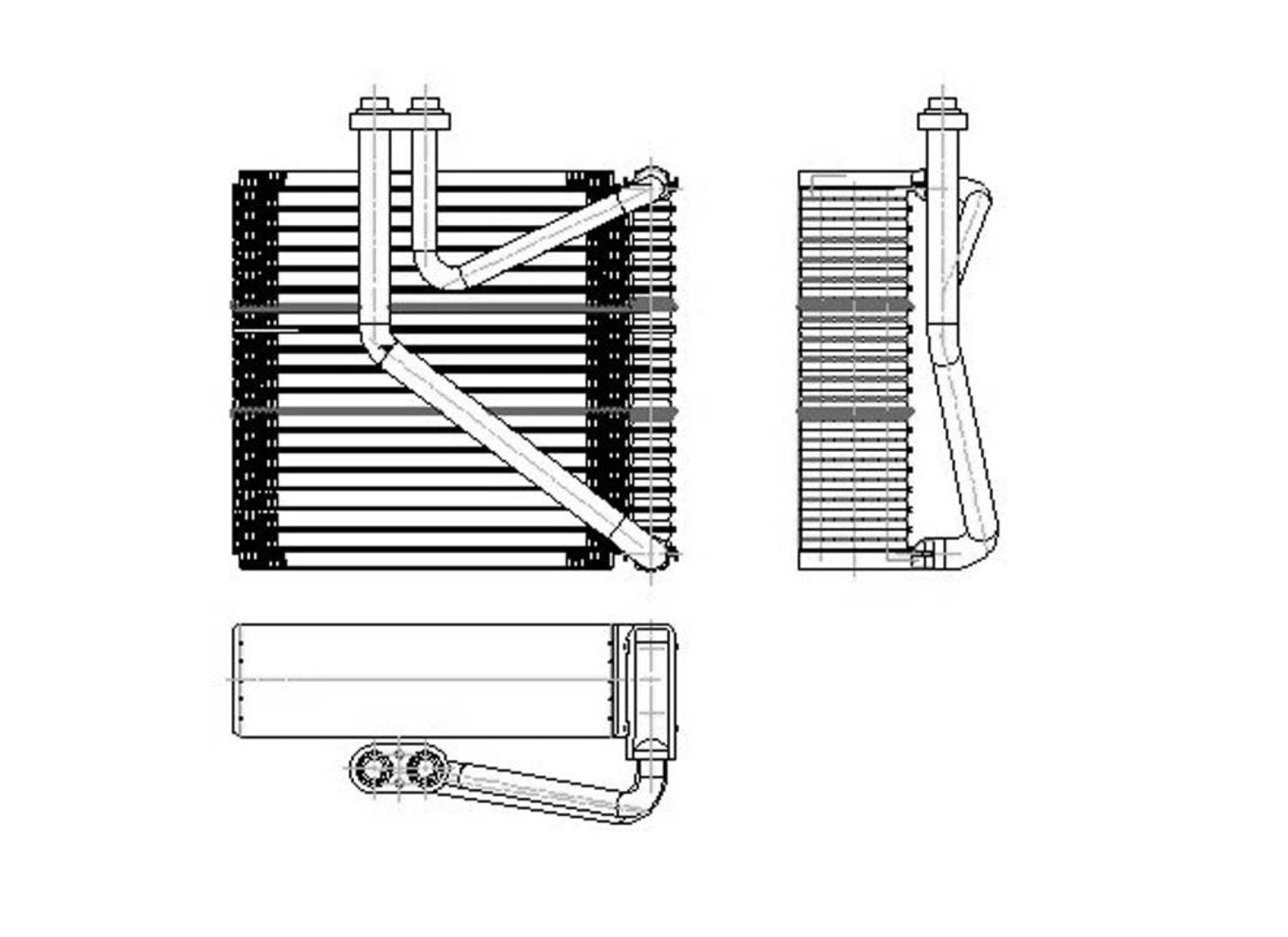 Replacement TYC 97145 Evaporator