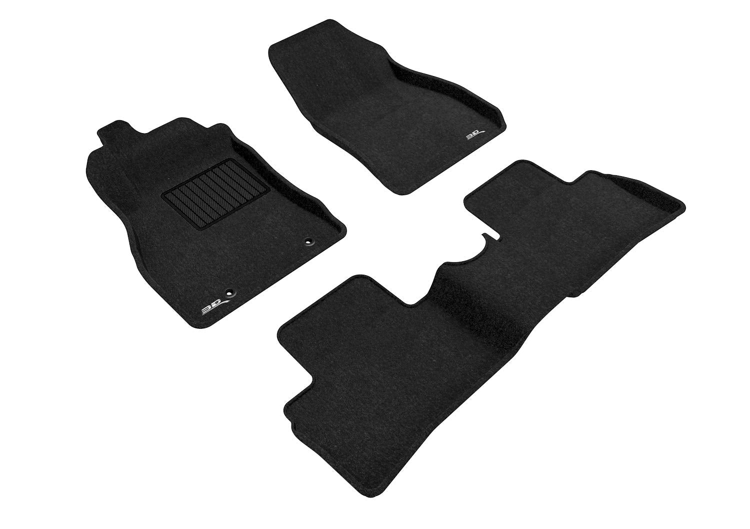 3D MAXpider Elegant Custom Fit Floor Mat (Black) for 2011-2018 Nissan Juke - 1ST Row 2ND Row