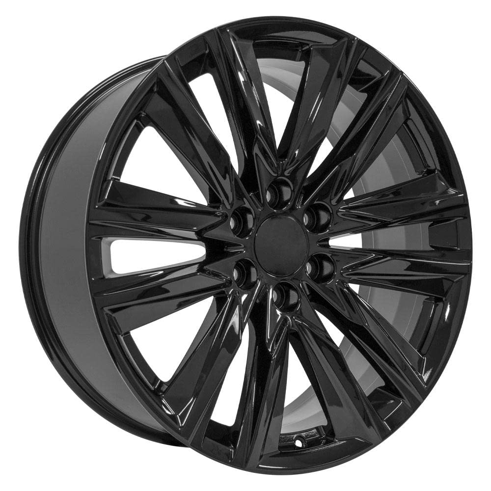 22 Inch OE Wheels CA91 Rim Fits Escalade Sport Style 6x139.7 22x9 Gloss Black - Hollander 4869 (1)