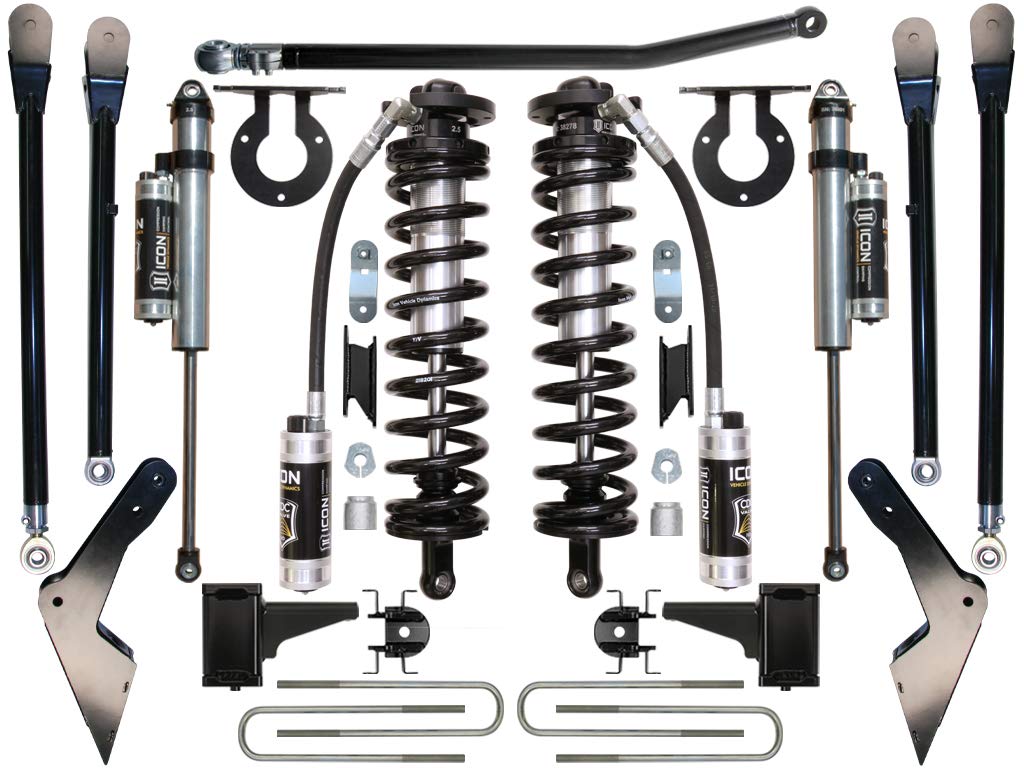 Stage 4 Coilover Conversion System, ICON 4-5.5" Lift Compatible with 2008-2010 Ford F250/F350, K63124