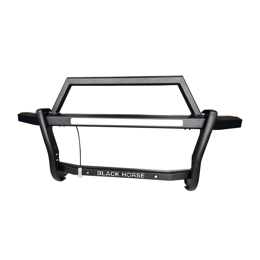 Rambler Black Horse Grille Guard Modular Black Compatible with 2019-2022 Chevrolet Silverado 1500-RAG101