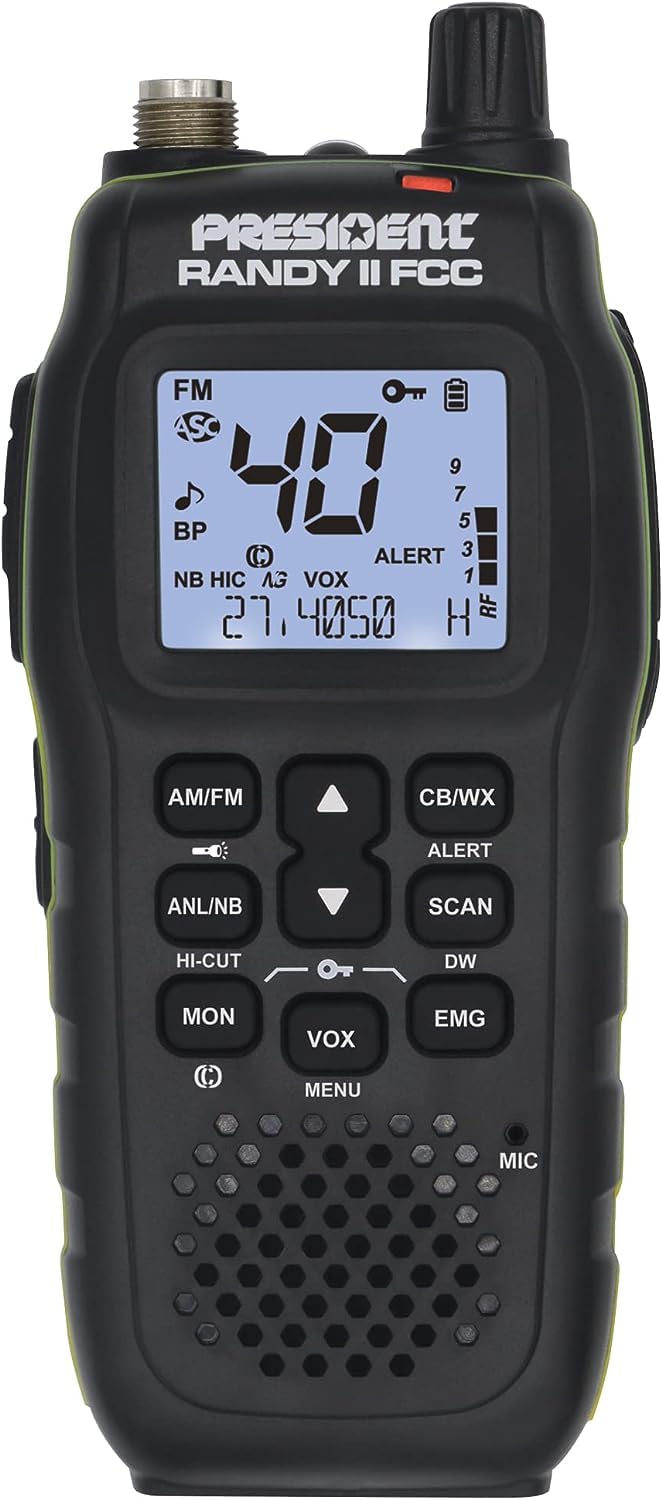 RANDYII President Electronics Handheld Radio With Large Lcd Screen