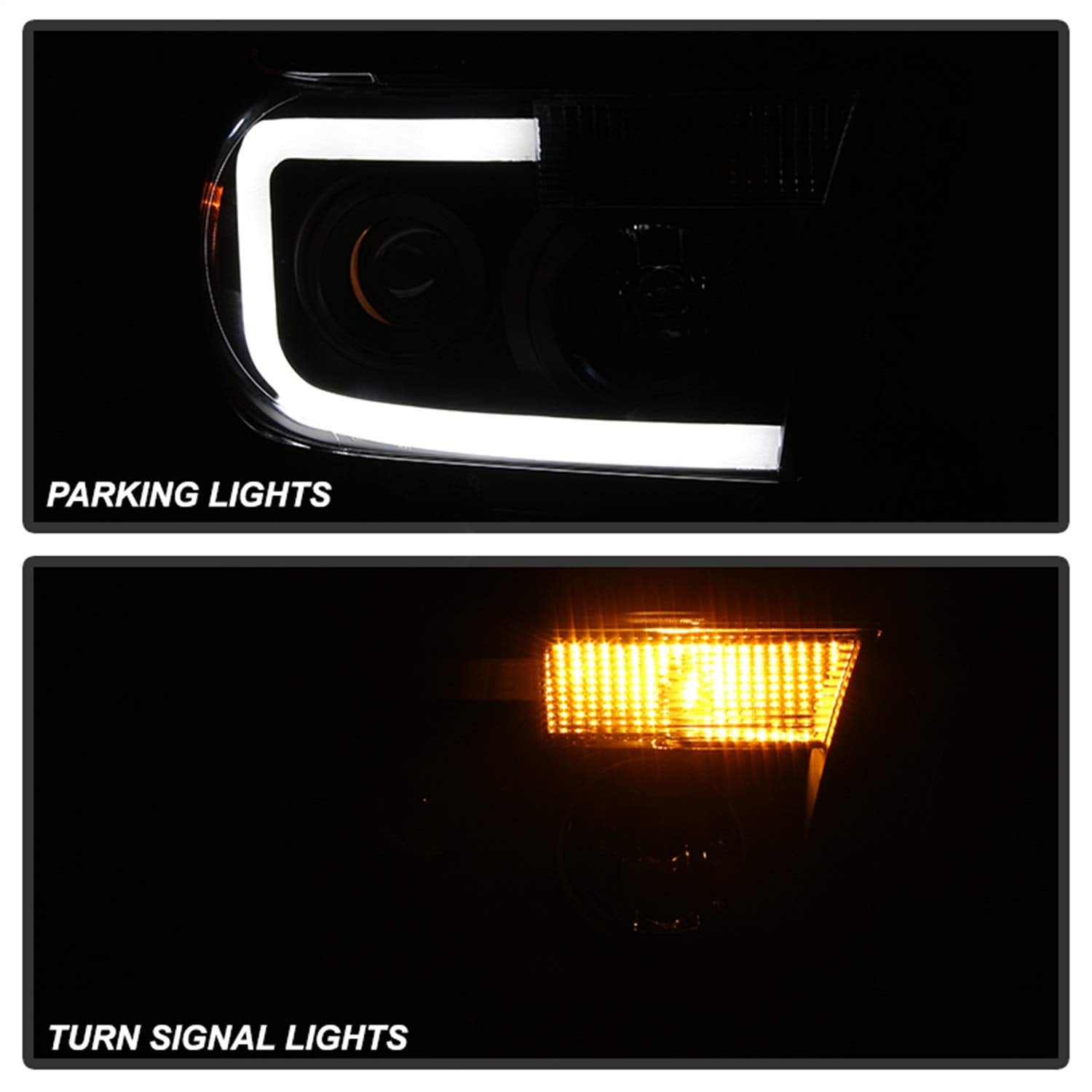 Projector Style xTune Auto Black/Clear Headlights 9027888