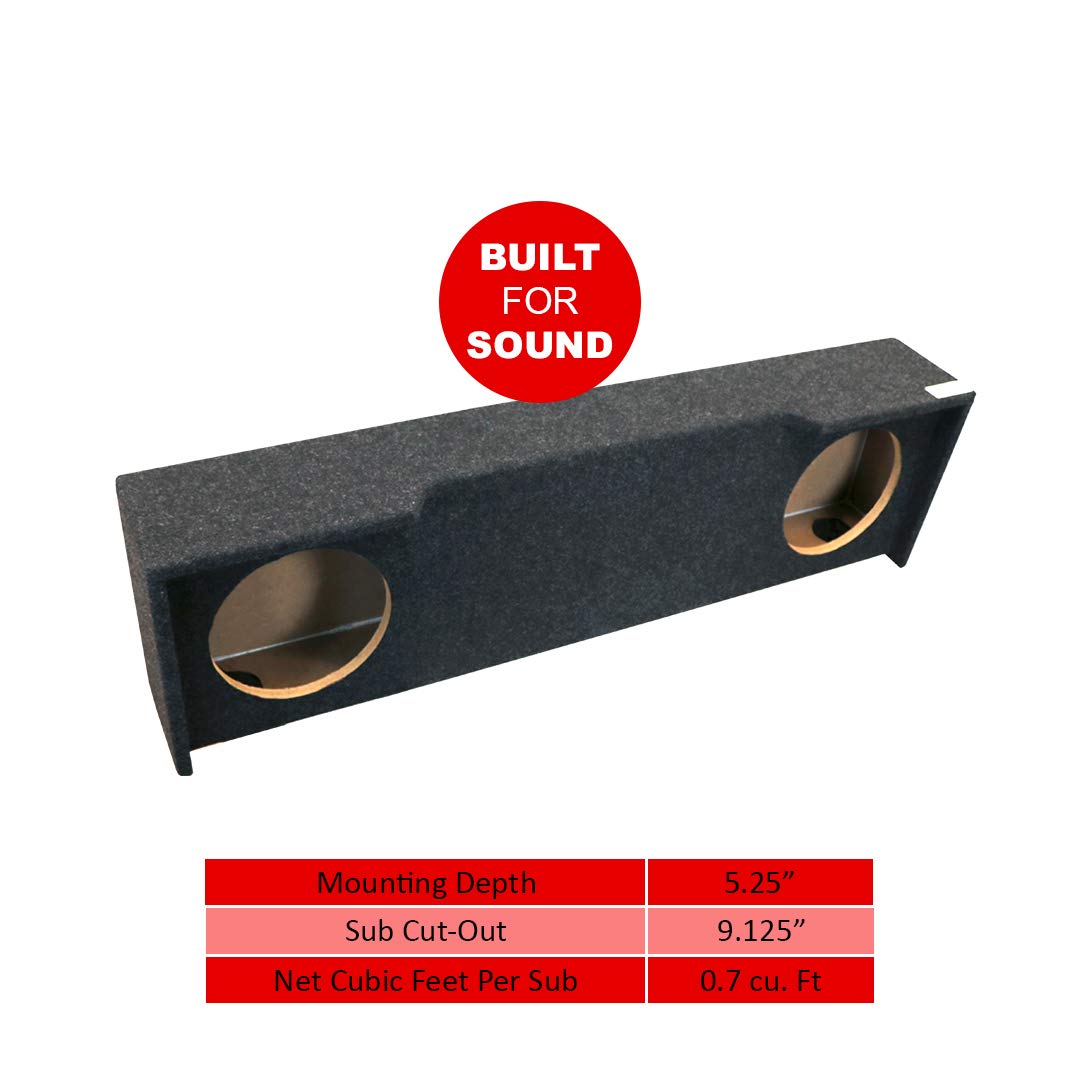 Bbox 10" Dual Sealed Carpeted Subwoofer Enclosure - Fits 1997-1999 Ford F150 Extended Cab - Subwoofer Box Improves Sound, Audio Quality & Bass