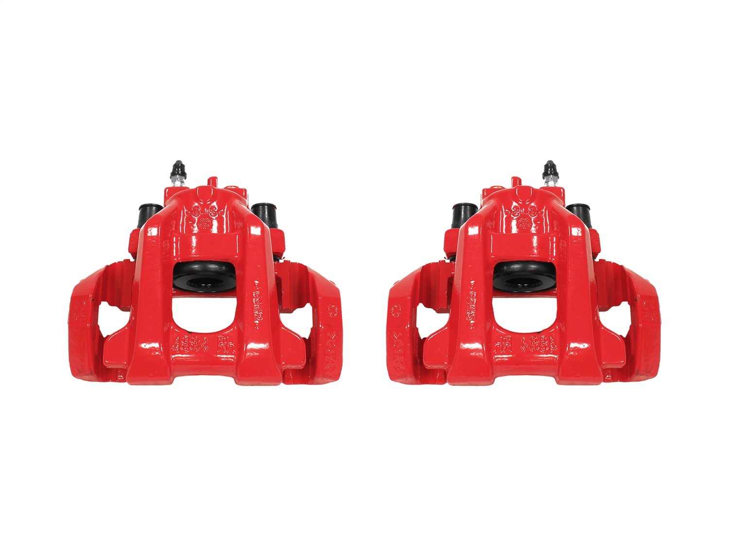 Power Stop S5300 Rear Pair of High-Temp Red Powder Coated Calipers For Dodge Durango 2011-2020, Jeep Grand Cherokee 2011-2020 [Model Specific]