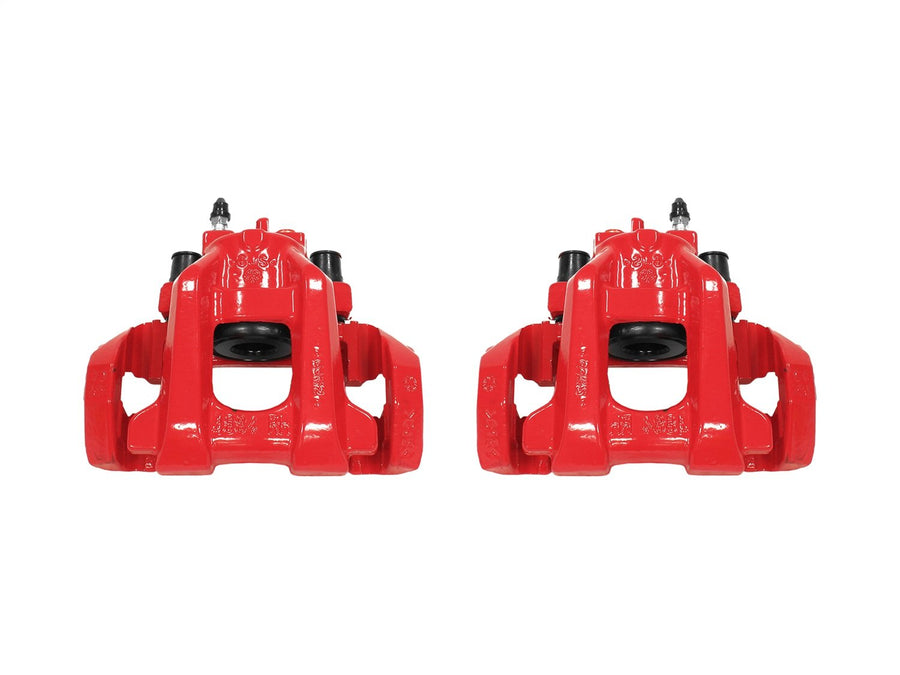 Power Stop S5300 Rear Pair of High-Temp Red Powder Coated Calipers For Dodge Durango 2011-2020, Jeep Grand Cherokee 2011-2020 [Model Specific]