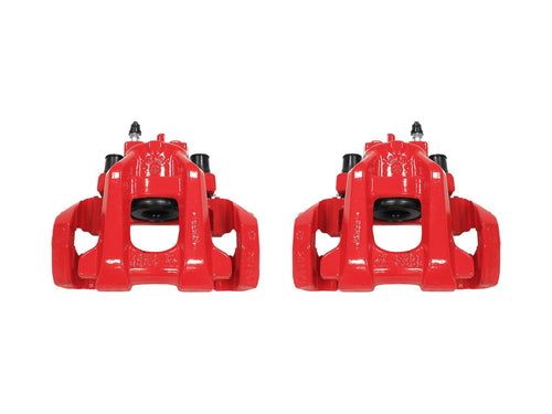 Power Stop S5300 Rear Pair of High-Temp Red Powder Coated Calipers For Dodge Durango 2011-2020, Jeep Grand Cherokee 2011-2020 [Model Specific]