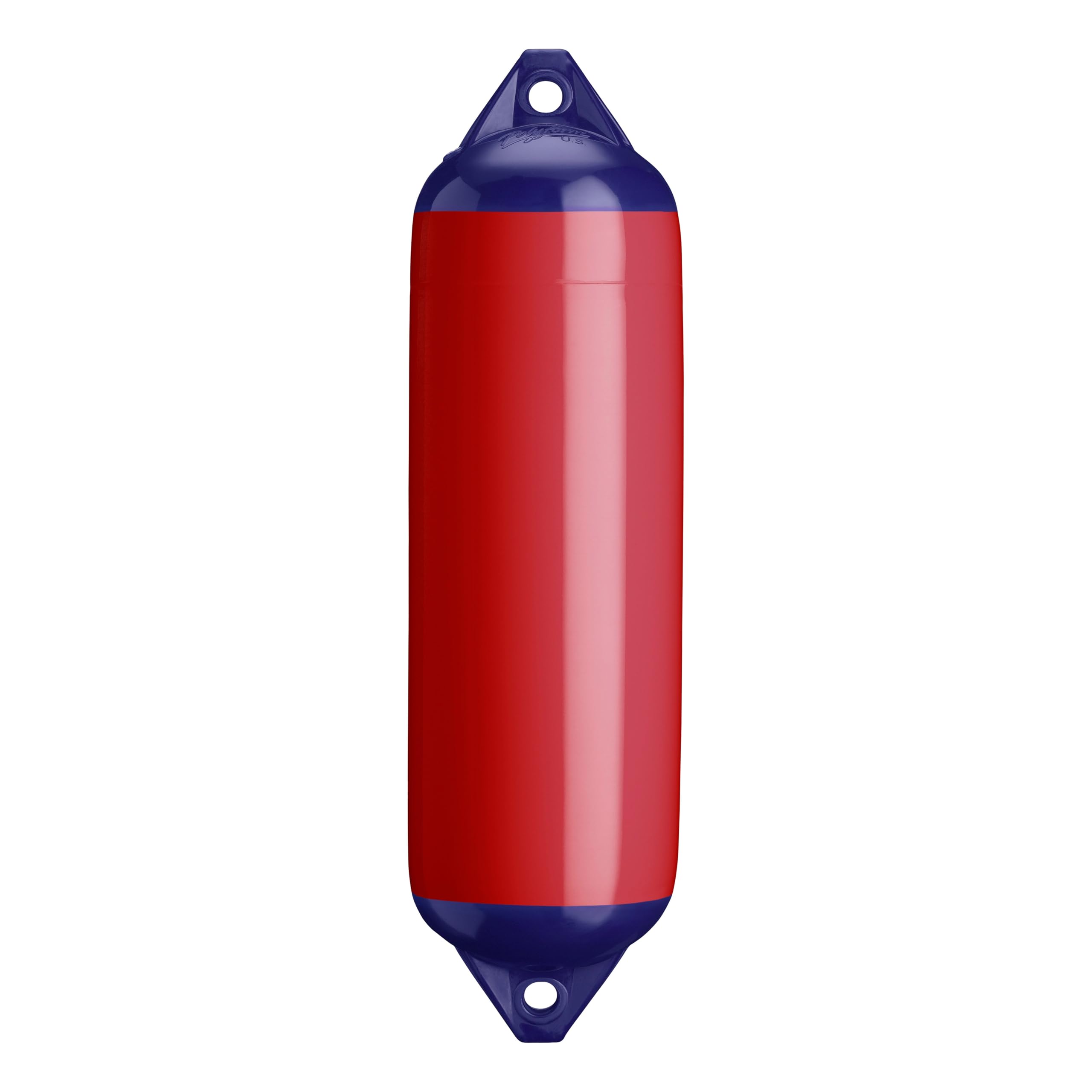 F-3 Standard Blue Ropehold Polyform Boat Fender - Classic Red