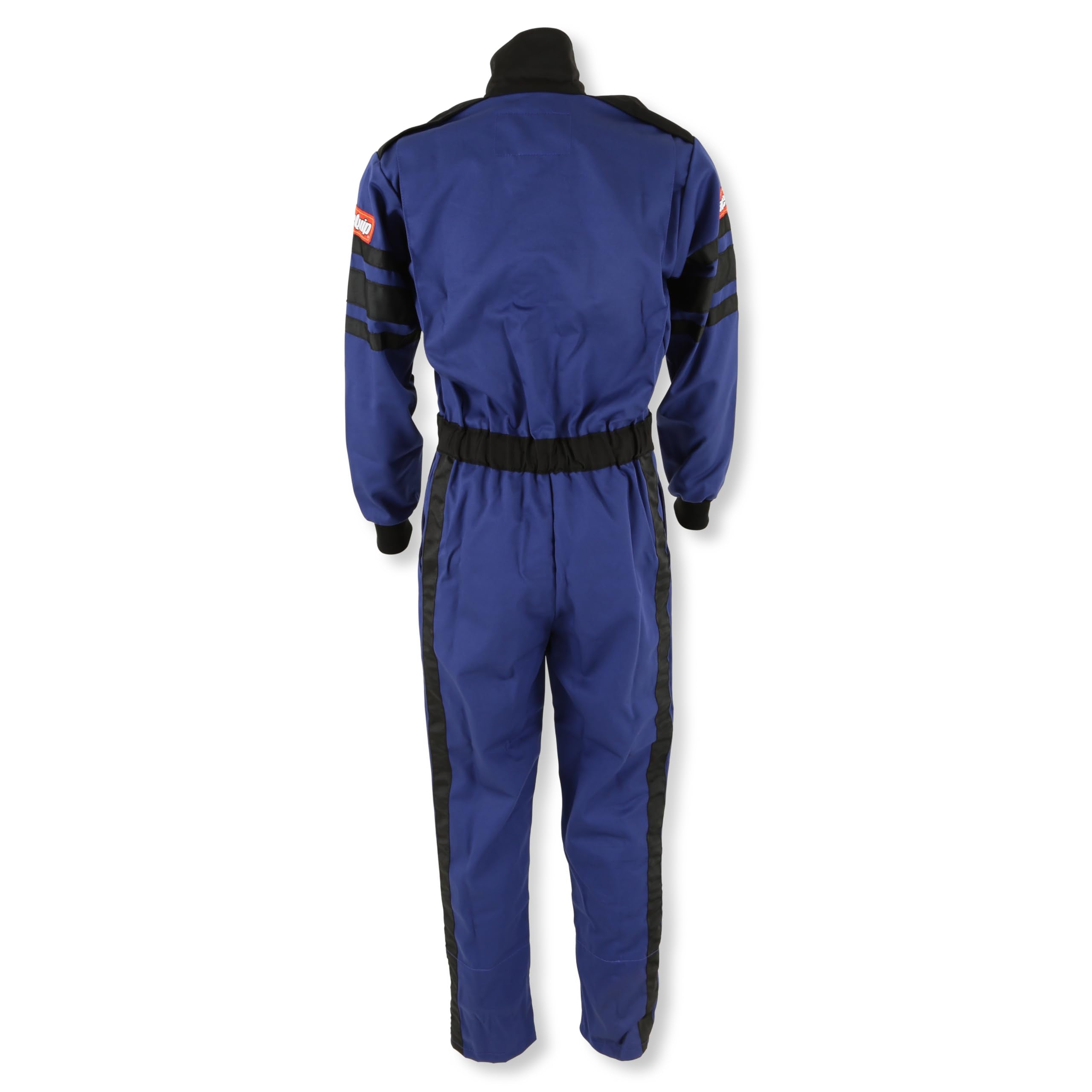 110 Series RaceQuip 110025RQP 1-Pc Driving Suit SFI 3.2A/1 Blue/Black Stripe Large