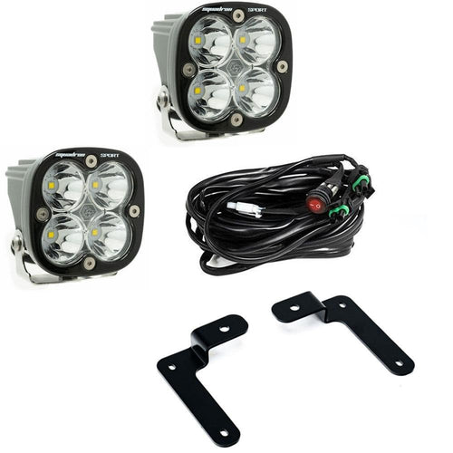 Baja Designs A-Pillar Light Kit Squadron Sport LED for Chevy Silverado 1500/Colorado, GMC Sierra 1500/Canyon - 2 PCS LED with Wiring Harness