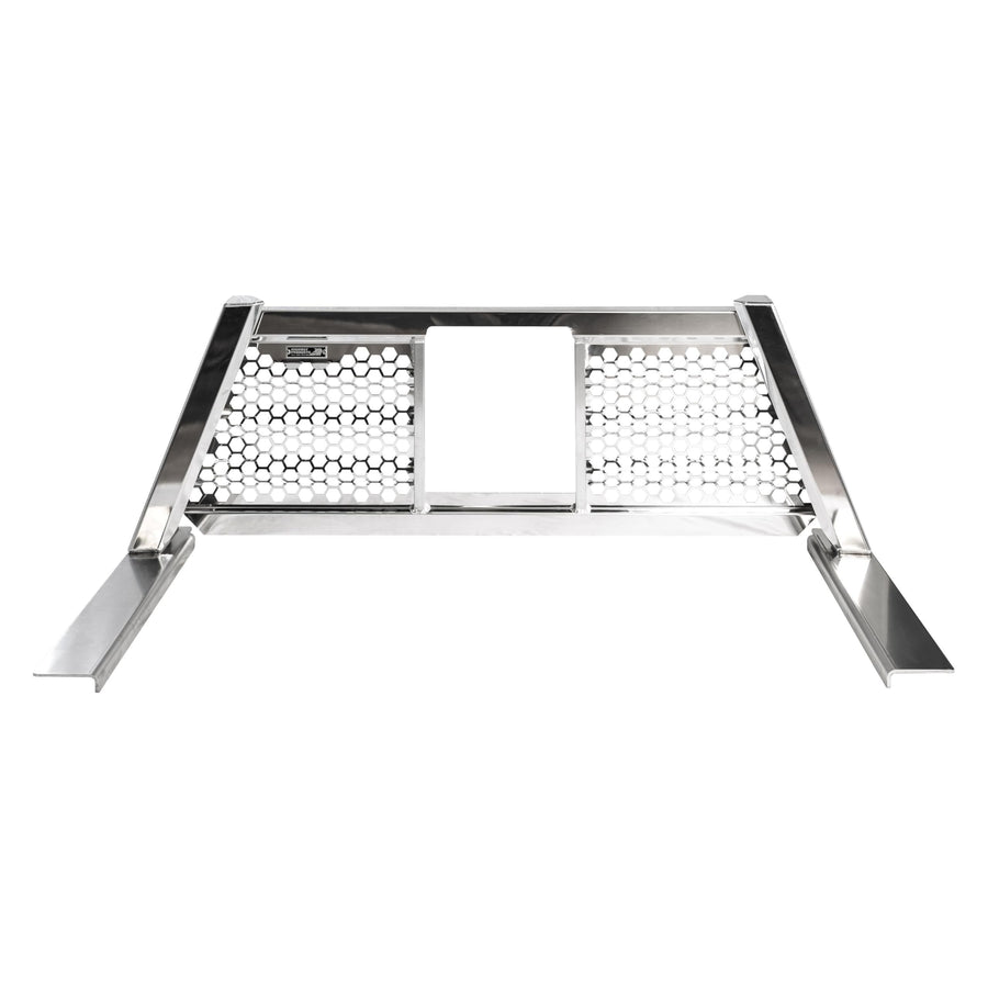 OPEN WAVE HONEYCOMB HEADACHE RACK, POLISHED ALUM UPRIGHT & CENTER, SIZE 7