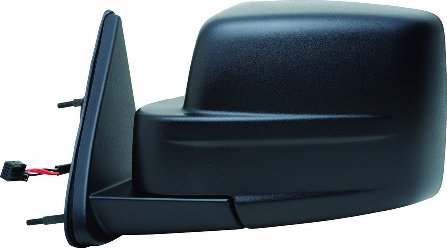 Dodge Nitro Fit System 60588C Driver Side Replacement Flat Mirror, Black