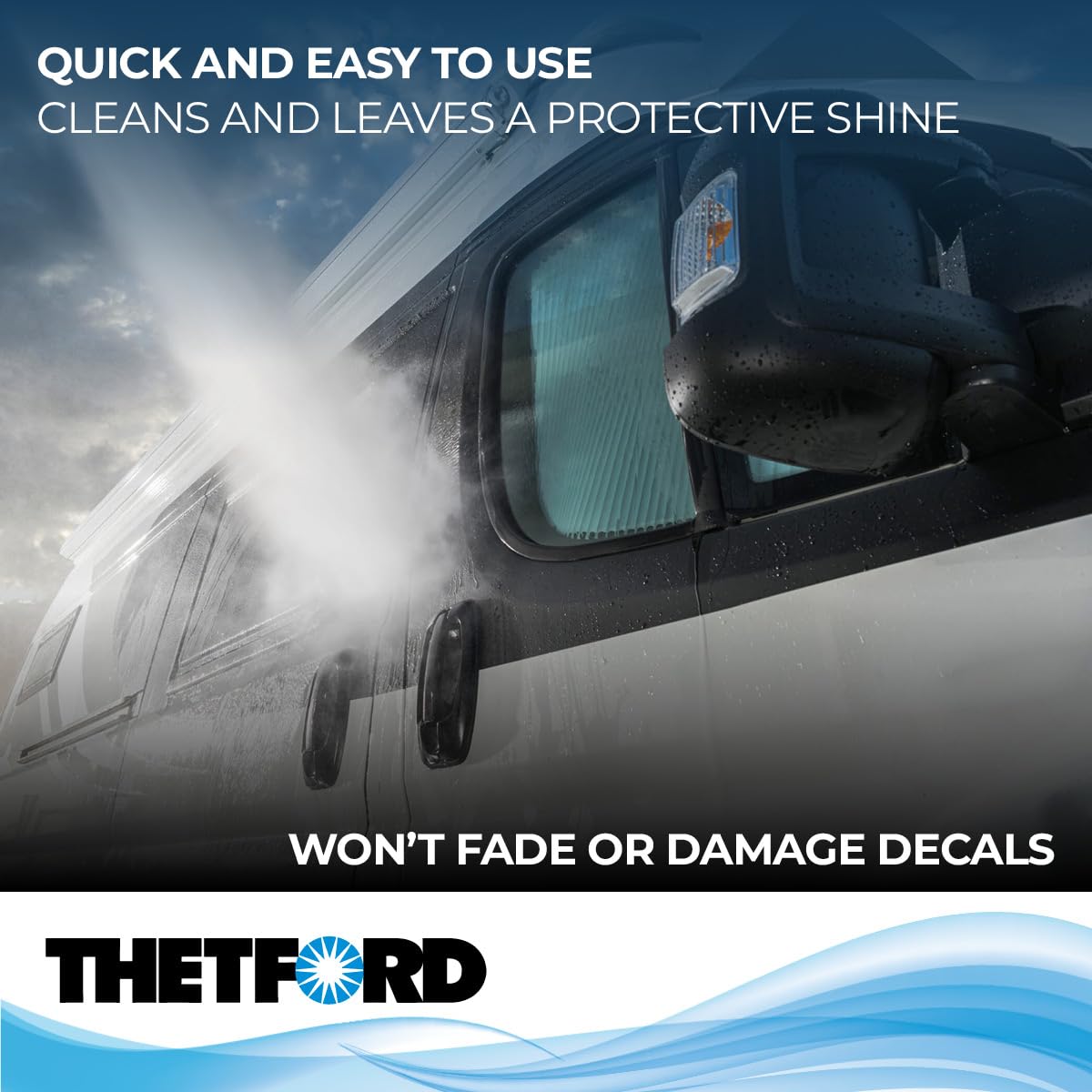 Thetford RV Wash and Wax Premium, Detergent and Wax for RVs / Boats / Trucks / Cars - 1 Gallon - Thetford 32517
