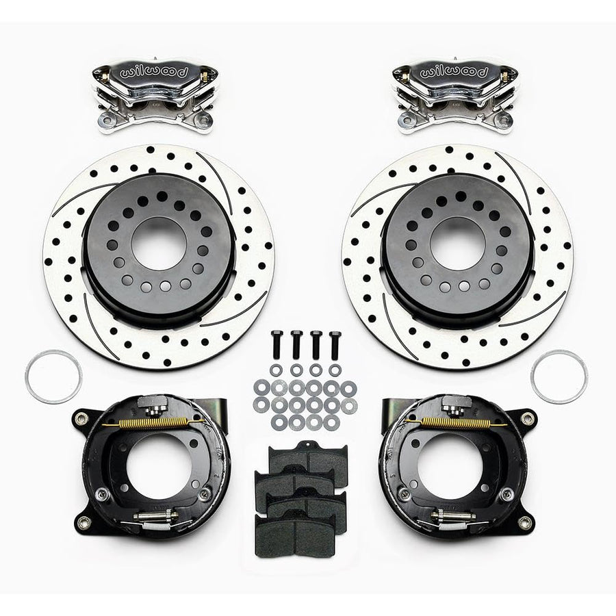 WILWOOD 140-7141-DP P-B Kit, Drilled, Polished Chevy 12 Bolt w/ C-Clips FDL P/S