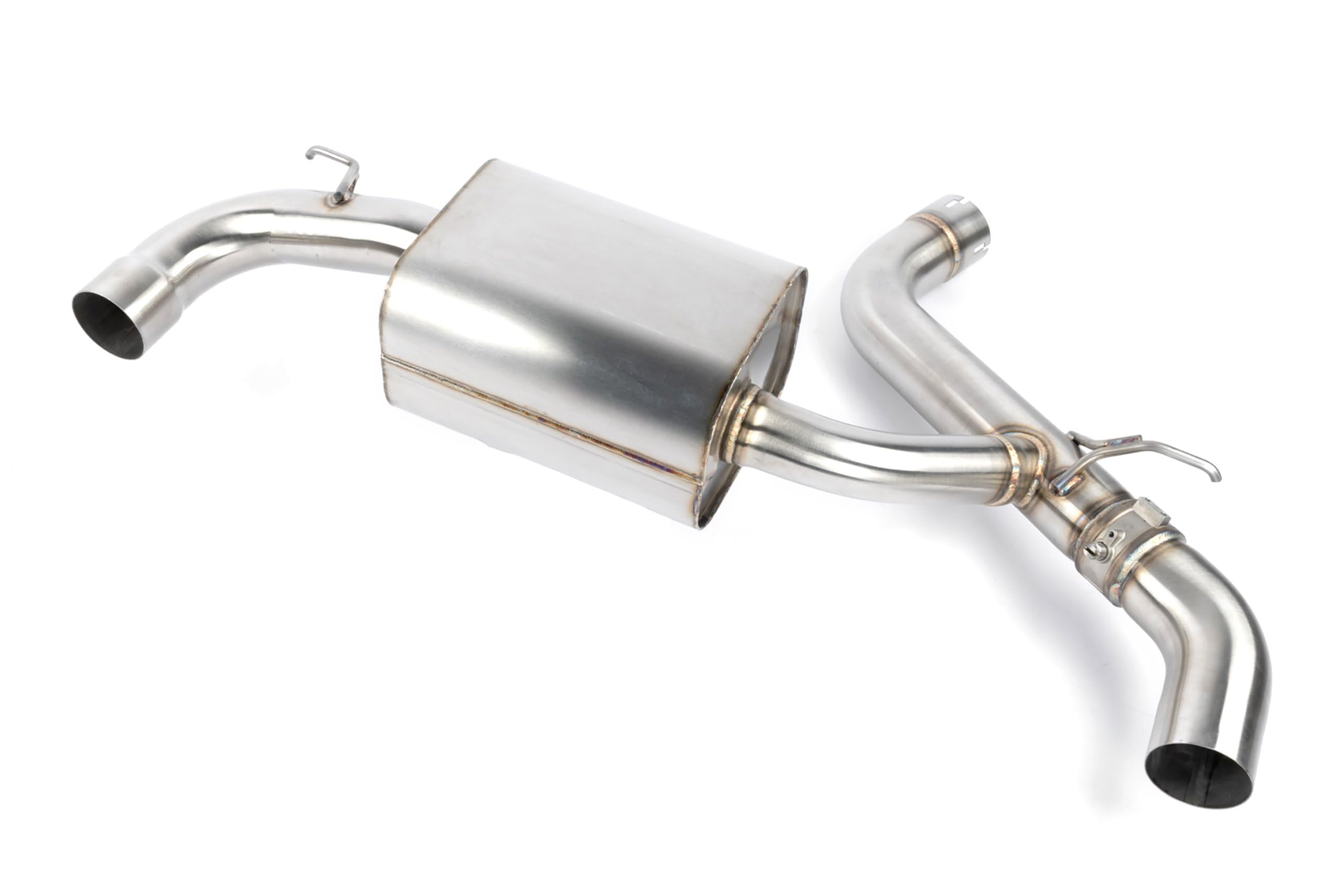 Dinan Cat-Back D660-0096-BLK Exhaust Kit (Valved) - Stainless Steel - Black Tips