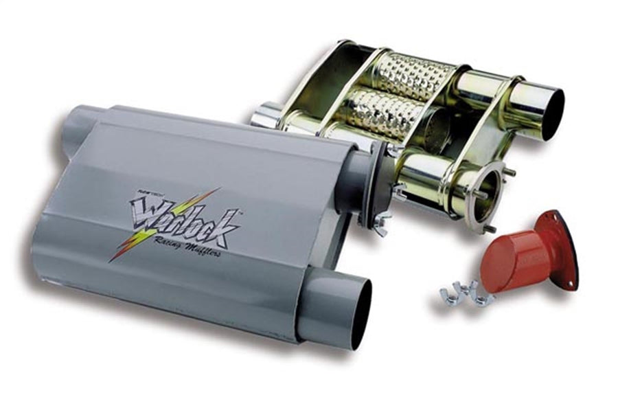 Warlock Flowtech 50552FLT BYPASS Racing Muffler