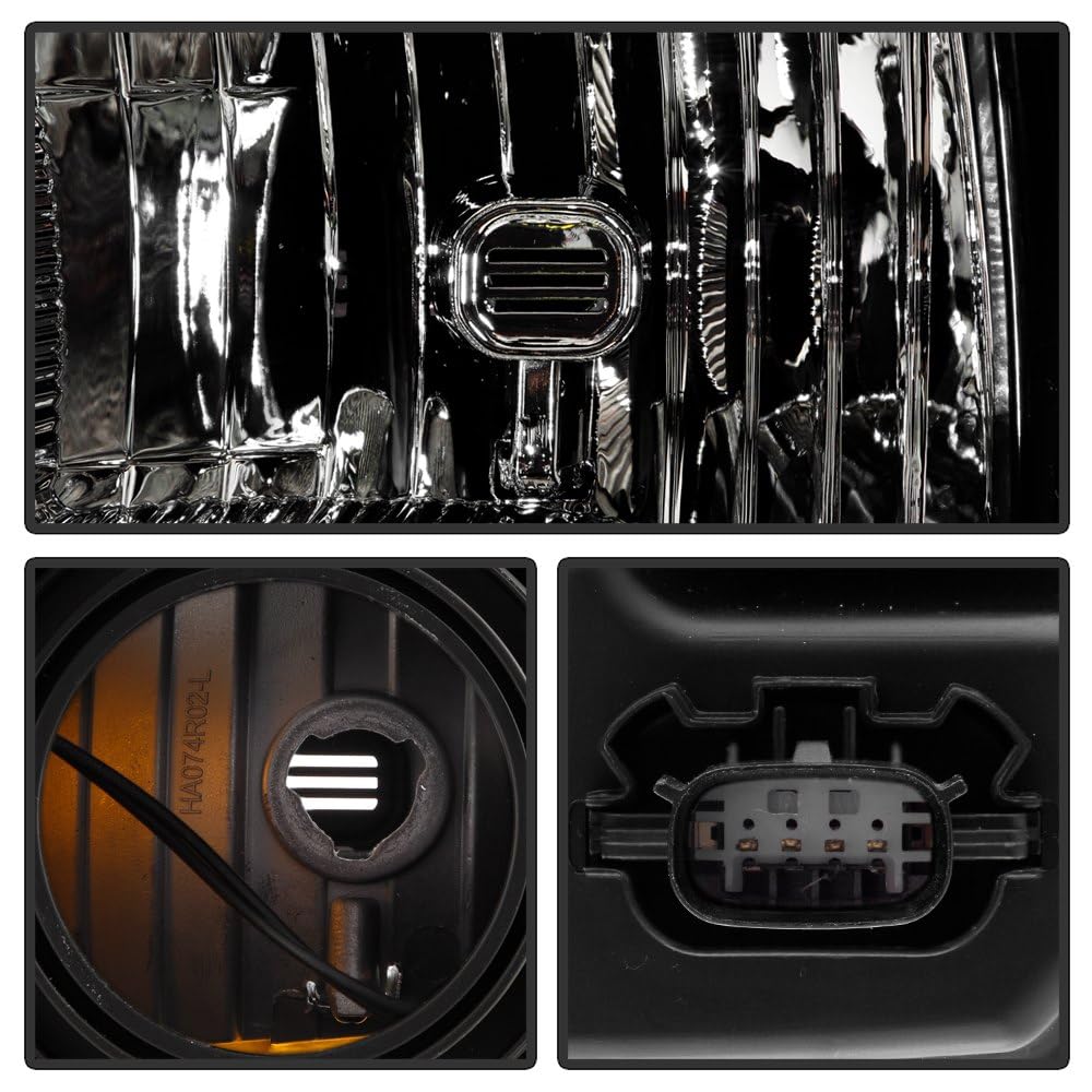 Ford F150 Spyder (POE) Halogen Headlight 23-24 (Fit 21-22) - Low Beam-H11(Included) ; High Beam-HB3(Included) ; Signal-WY21W(Not Included) - OE Black Left OE#ML34-13D155-BA