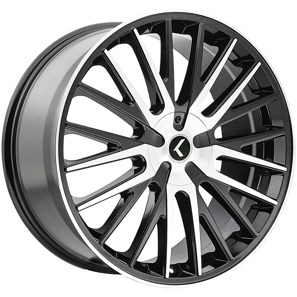 KR185 Double Down Kraze 22x8.5 5x100/5x4.5" +38mm Black/Machined Wheel Rim
