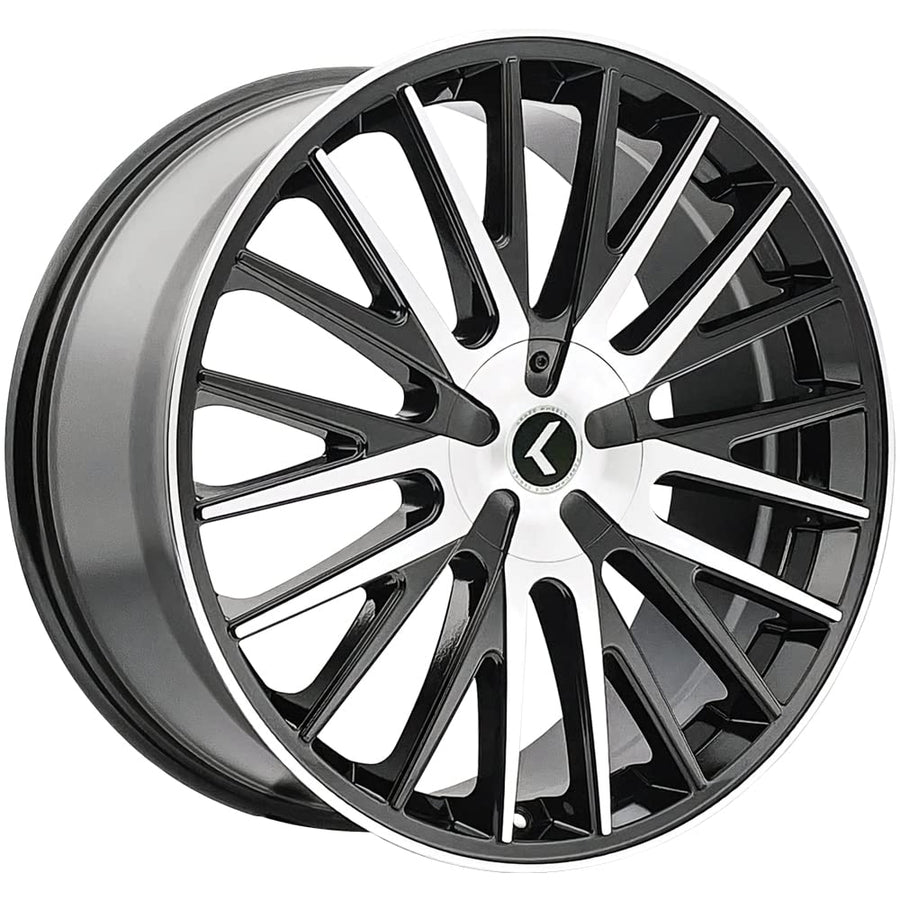 KR185 Double Down Kraze 22x8.5 5x100/5x4.5" +38mm Black/Machined Wheel Rim