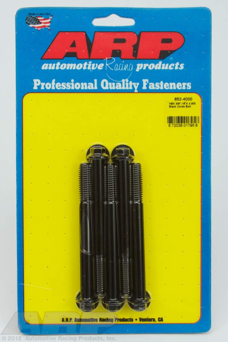 Hex ARP (652-4000) Oxide Bolt, Black