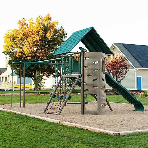 Big Stuff Lifetime Deluxe Swing Set Playset, Earthtone