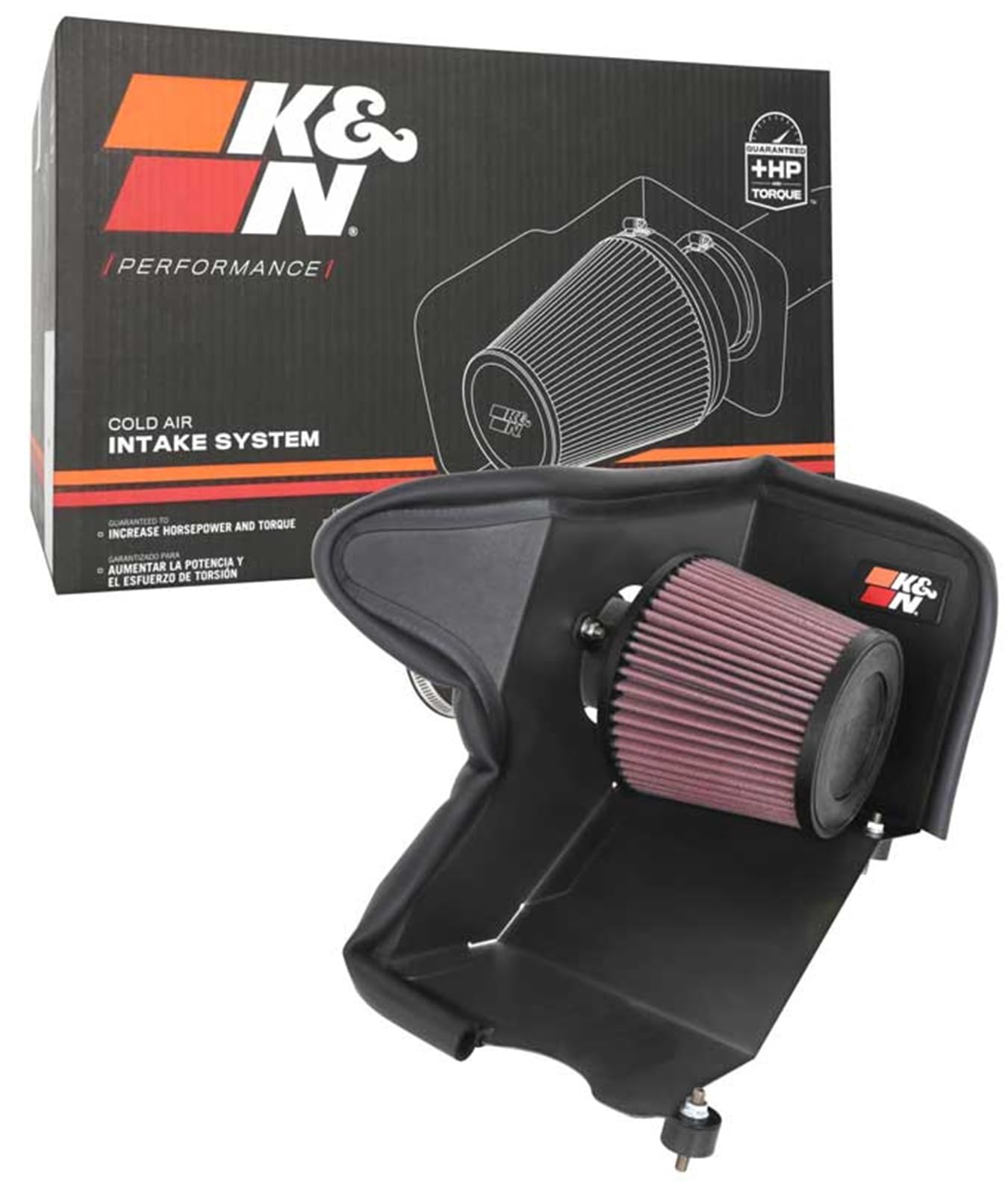 Cold Air Intake System K&N: High-Flow Air-Filter, Increase Performance & Horsepower: Compatible with 2021 HYUNDAI Elantra, 69-5327TC