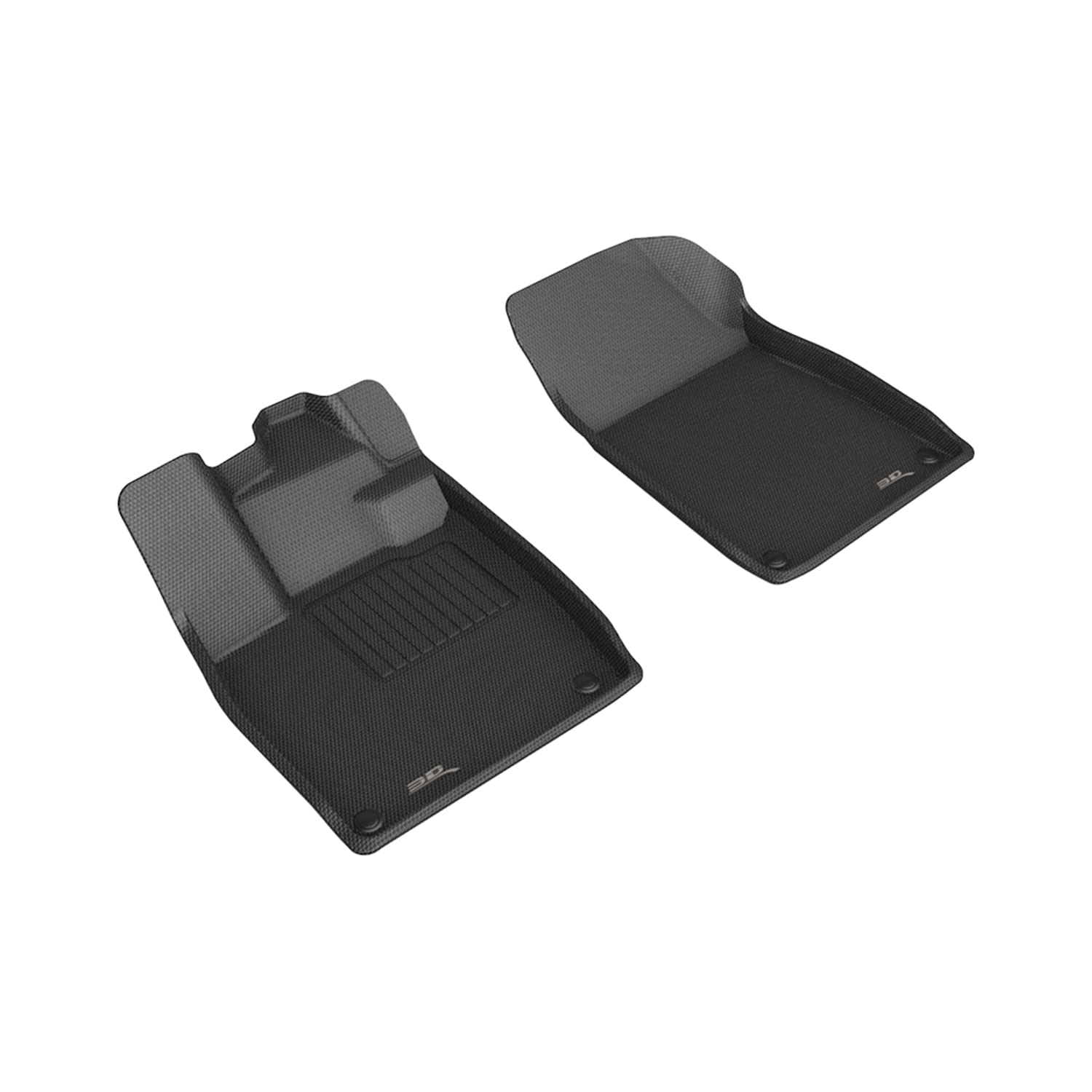 Kagu Floor Mat 3D MAXpider Custom Fit (Black) Compatible with Volkswagen ID.4 / Audi Q4 E-Tron 2021-2026 - Front Row