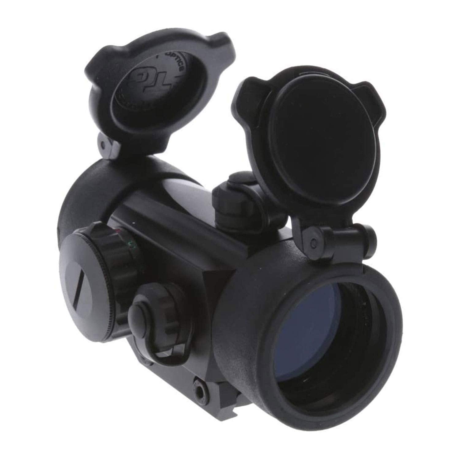 Dual-Color TRUGLO 1x30mm 5-MOA Hunting Durable Lightweight Waterproof Fogproof Shock Resistant Adjustable Aluminum Red / Green Dot Sight Flip-Up Lens Caps Included