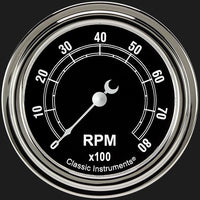 TR383SLF Classic Instruments Traditional 2 5/8" Tachometer Full Sweep