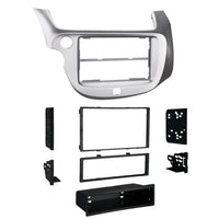 Metra Single DIN Dash Kit 99-7877S Fits Select 2009-2013 Honda Fit (Silver)