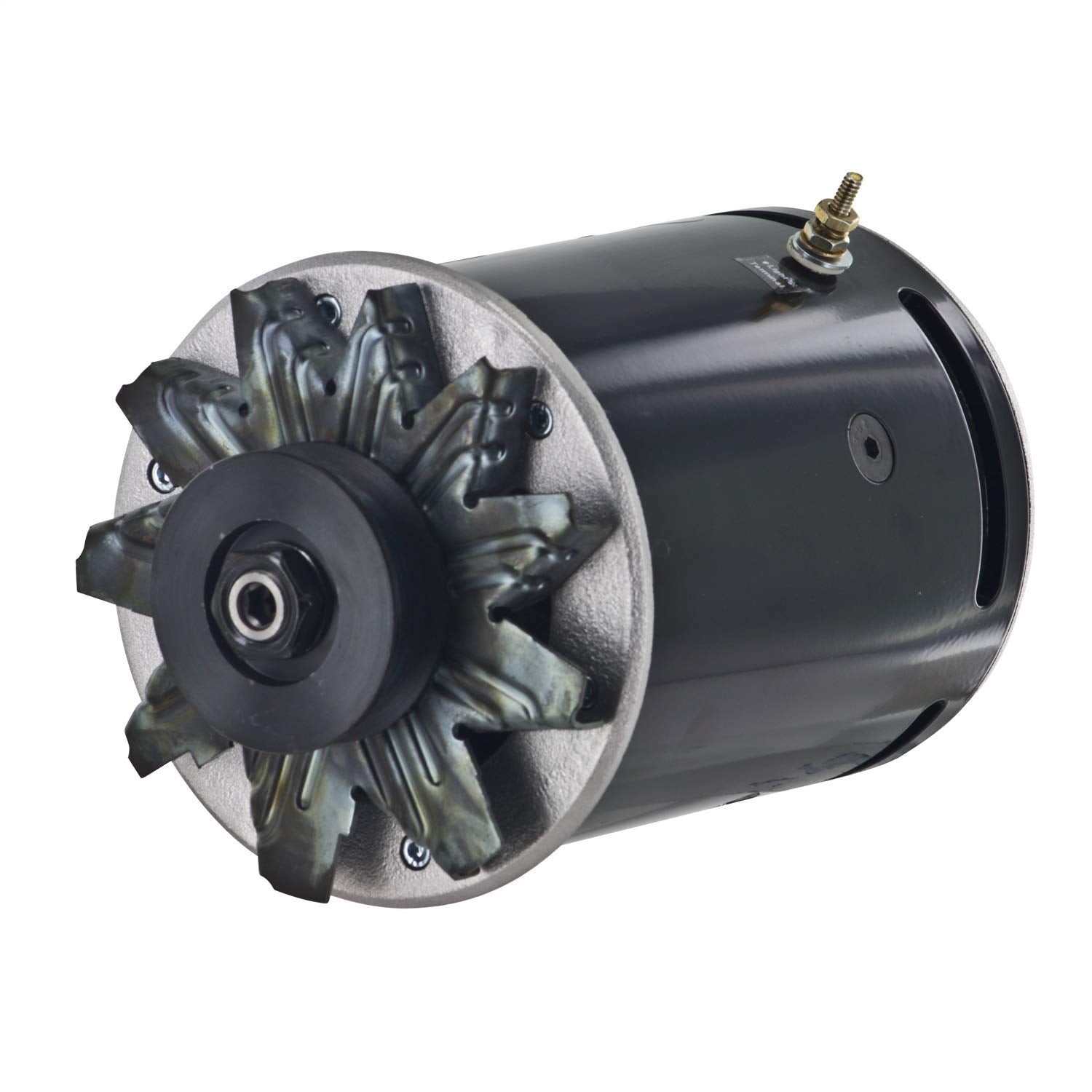 Alternator Powermaster 82091-2 Polish (PowerGEN Custom Bracket 90A 12V with Lamp Term)