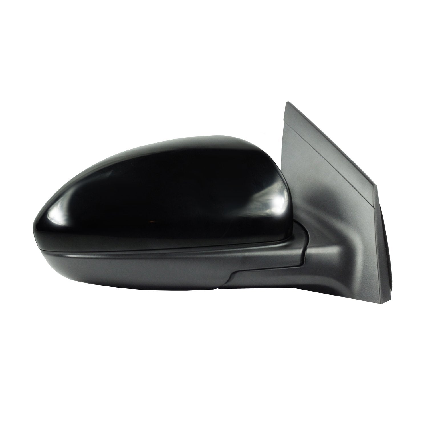 Fit System Mirror Passenger Side for Chevrolet Cruze, Cruze Limited Models Only, Textured Black w/PTM Cover, Foldaway, w/o spot Mirror, Power