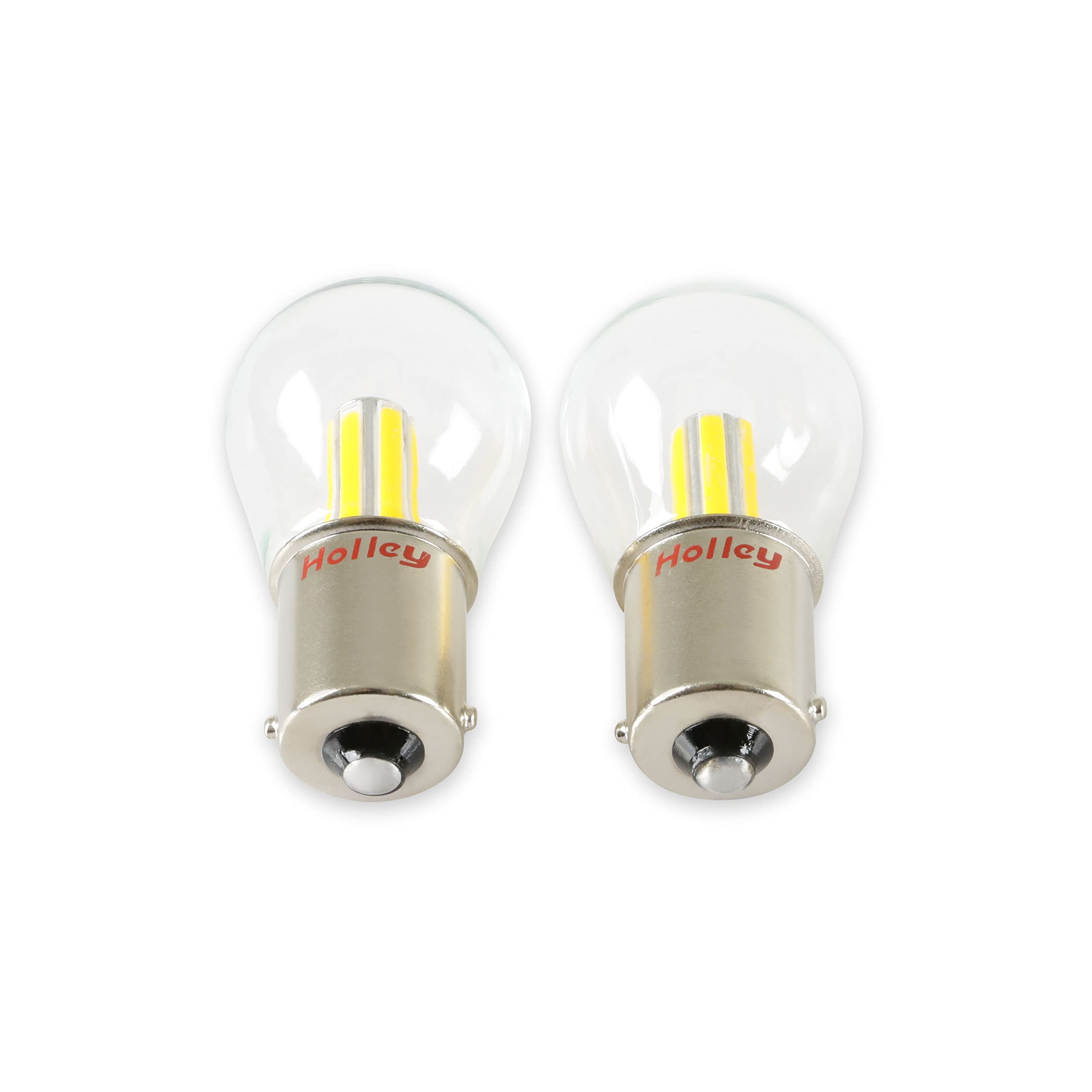 Holley HLED15 RetroBright LED Bulbs - Turn Signal 1156 - Amber - Pair