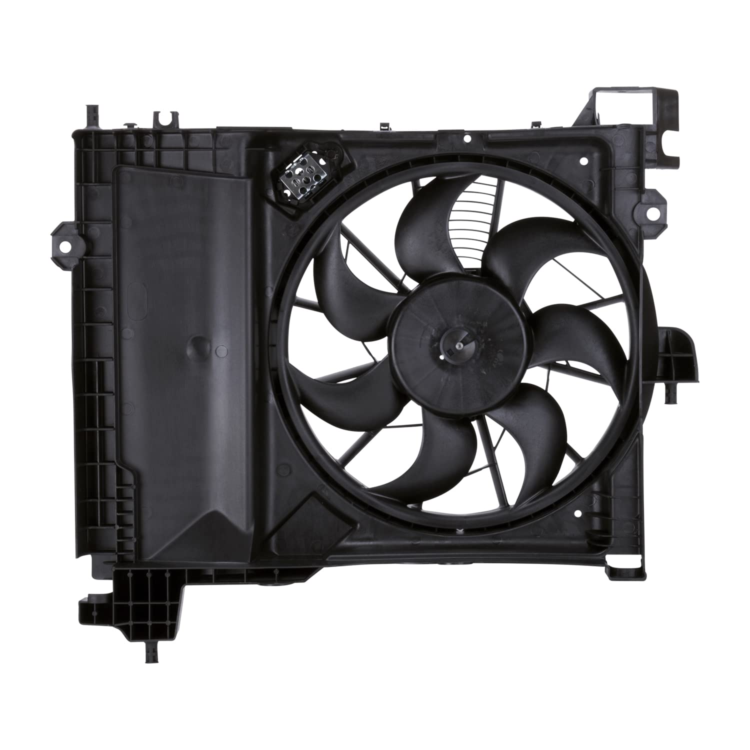 Cooling Fan Assembly TYC 610830 Compatible with 2004-2009 Dodge Durango, Black