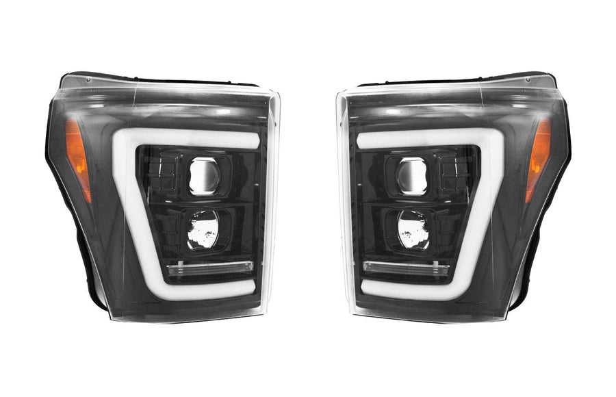Projector Headlights Recon Truck Accessories 264272BKCS Fits Ford F-250 Super Duty