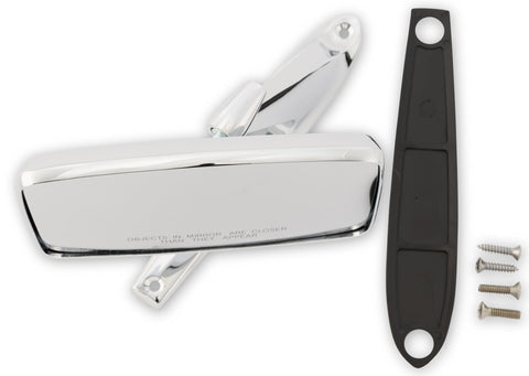 Scott Drake Convex Glass Outside Mirror in a Chrome Finish for Right Side, Compatible with 1967-1979 Ford Bronco, Model C7TZ-17696-C