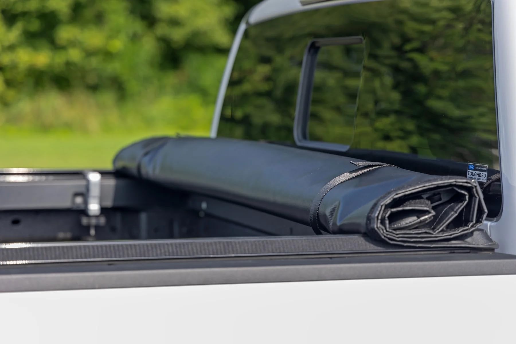 Soft Roll Up Rough Country Truck Bed Tonneau Cover for Ford Ranger (2024-2026) - Fits 5' (60") Bed, Weather-Resistant, Roll Up Bed Cover