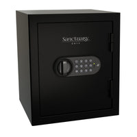 Onyx Sanctuary 1.01 cu. Ft. Fireproof Home and Office Safe with Electronic Lock, Matte Black