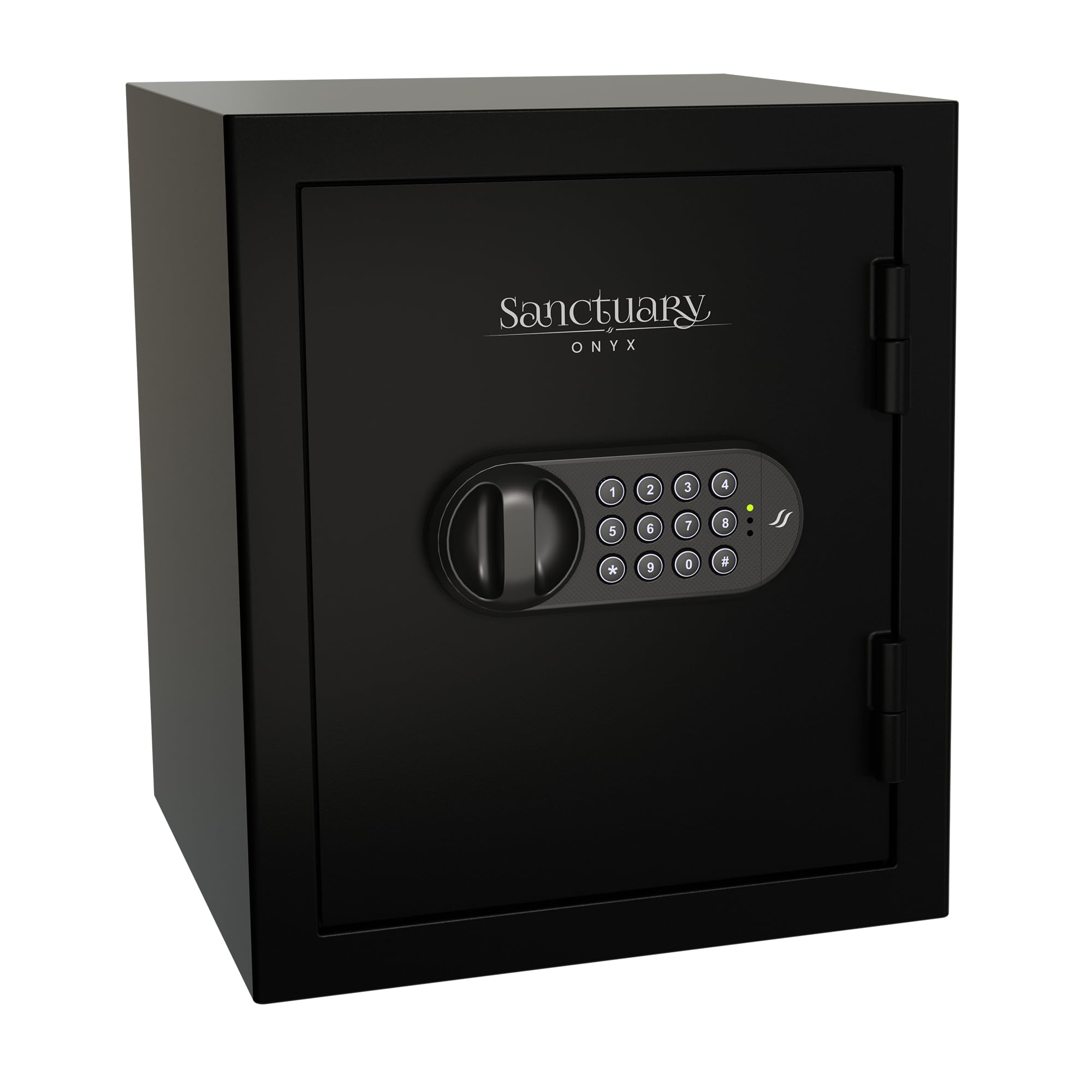 Onyx Sanctuary 1.01 cu. Ft. Fireproof Home and Office Safe with Electronic Lock, Matte Black