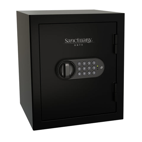 Onyx Sanctuary 1.01 cu. Ft. Fireproof Home and Office Safe with Electronic Lock, Matte Black