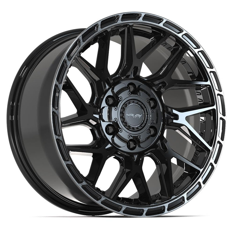 4Play Wheels 4PS28-18090-6D55-18BBT: 18X9 Sport2.0 4Ps28 6X135Mm & 6X5.5" +18Et In Gloss Black W/Brushed Face & Tinted Clear
