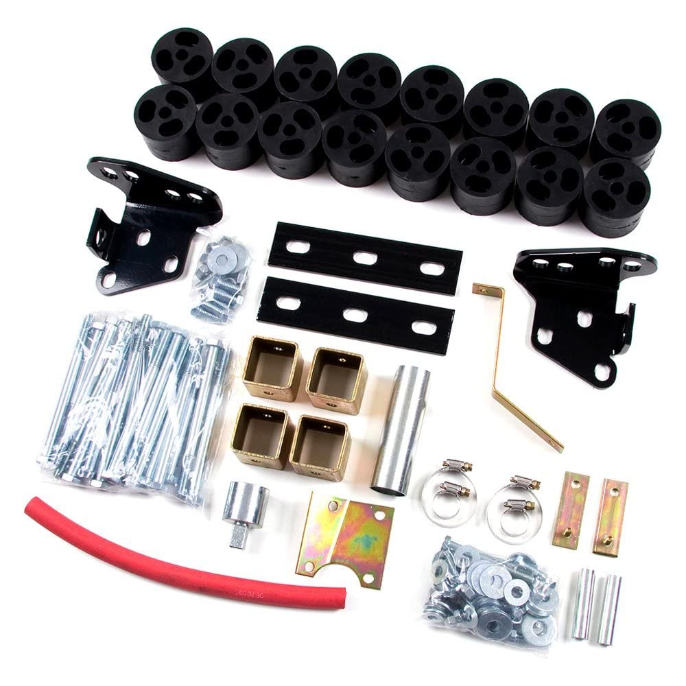 2" x 2" Zone Offroad Front and Rear Body Lift Kit