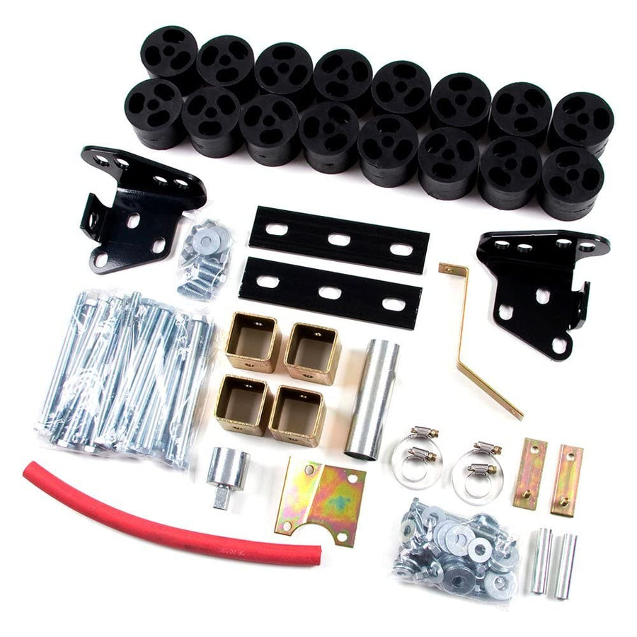 2" x 2" Zone Offroad Front and Rear Body Lift Kit